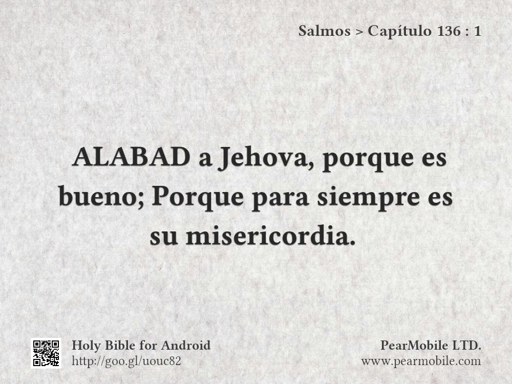 Salmos, Capítulo 136:1